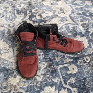 Men's 9 Dr. Martens Canvas Hightops - Maroon